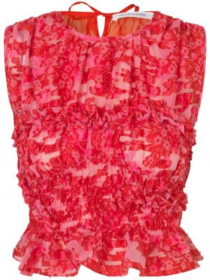 Top bez rukava s cvjetnim printom Cecilie Bahnsen ružičasta