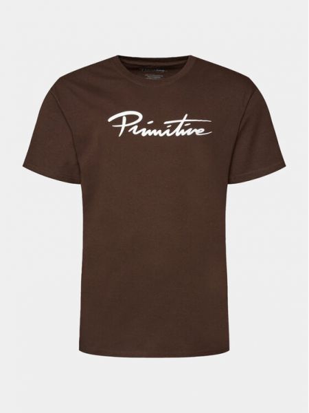 Тениска Primitive кафяво