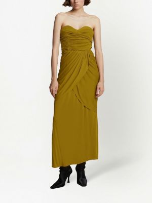 Kleid mit drapierungen Proenza Schouler grün