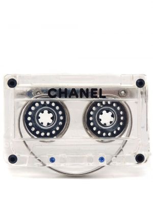 Брошка Chanel Pre-owned сребристо