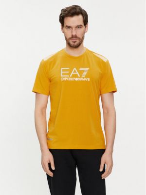 Marškinėliai Ea7 Emporio Armani oranžinė