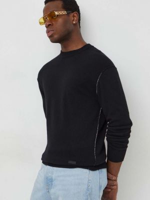 Dzianinowy sweter Calvin Klein czarny