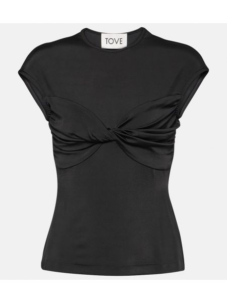 Top in jersey Tove nero