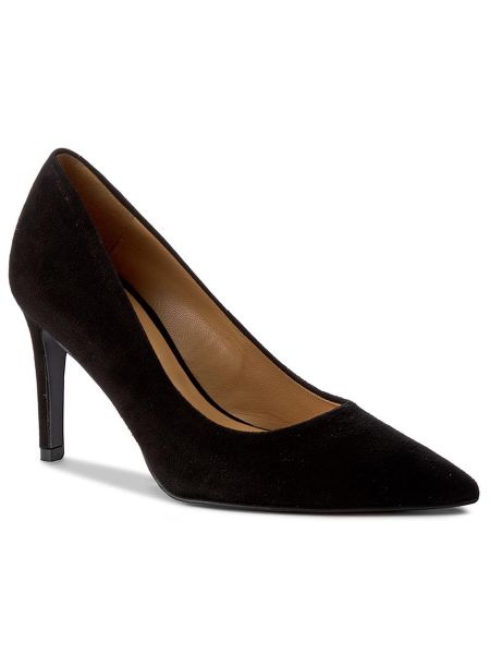 Nizki čevlji s peto z visoko peto Solo Femme črna