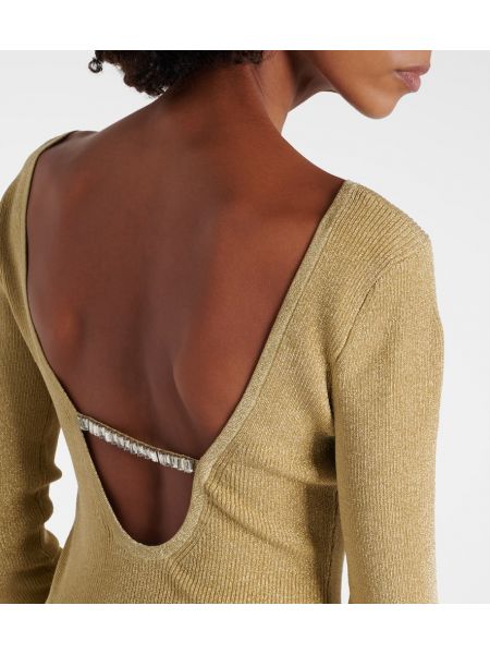 Μάξι φόρεμα Nina Ricci χρυσό