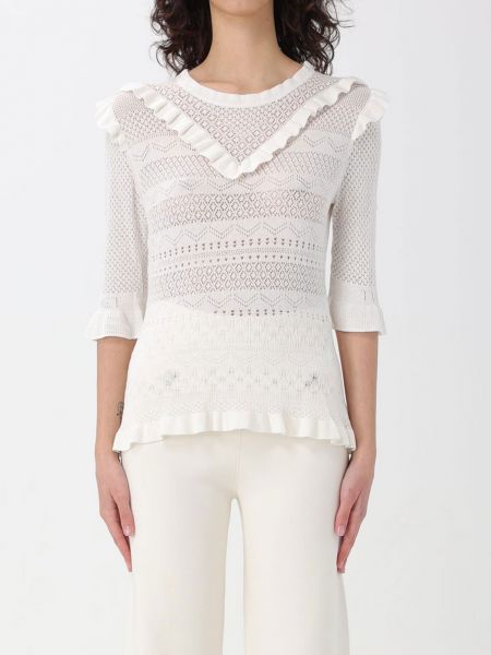 Белый пуловер Twinset Milano