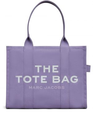 Bavlnená nákupná taška Marc Jacobs fialová