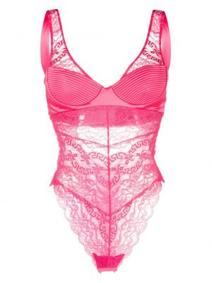 Spitzen body Versace pink