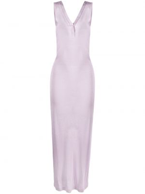 Плетена рокля с v-образно деколте Tom Ford виолетово
