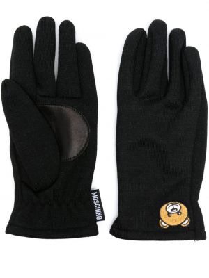Rękawiczki Moschino czarne