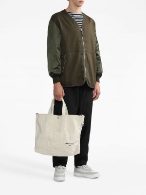 Shopper handtasche mit stickerei aus baumwoll Comme Des Garçons Homme