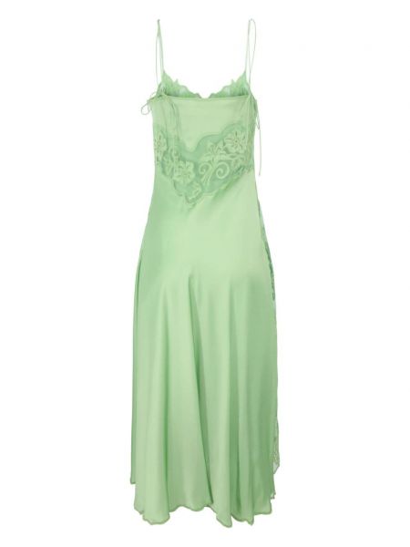 Květinové páskové šaty Ulla Johnson zelené