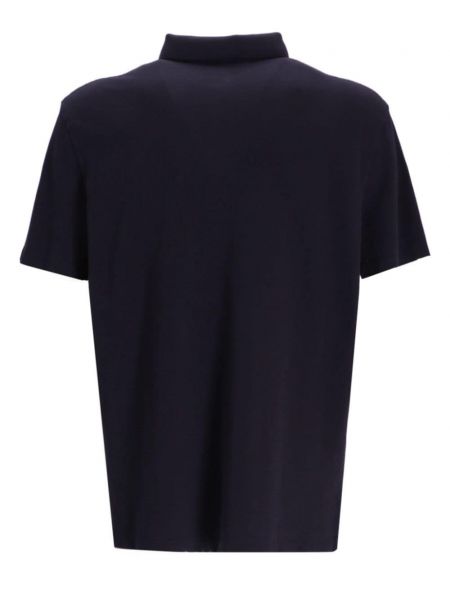 Kokvilnas polo krekls ar apdruku Armani Exchange melns