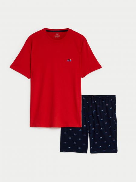 Pyžamo Marks & Spencer červené