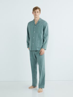 Pijama de franela Emidio Tucci verde