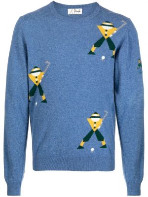 Пуловер Pringle Of Scotland синьо