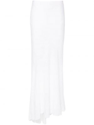 Asymetrická dlhá sukňa N°21 biela