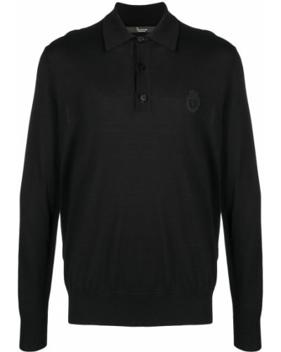 Jersey con bordado de tela jersey Billionaire negro