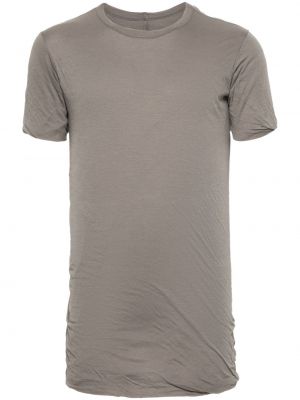 Kokvilnas t-krekls Rick Owens pelēks