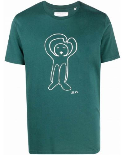 Camiseta con estampado Société Anonyme verde