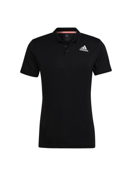 Polo για τένις Adidas μαύρο