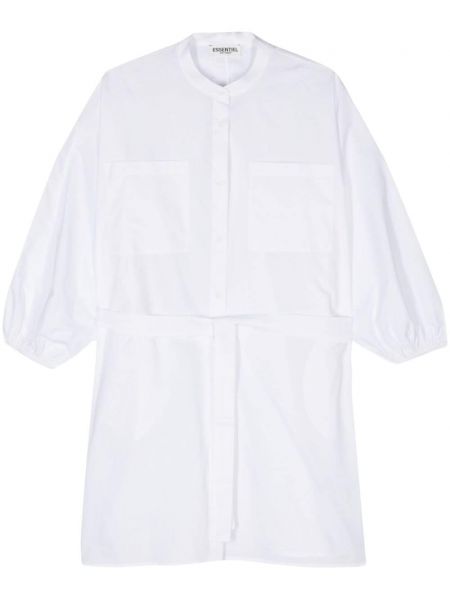 Памучна риза Essentiel Antwerp бяло