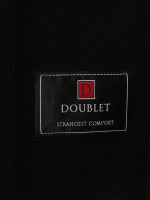 Μάλλινο παντελόνι Doublet μαύρο