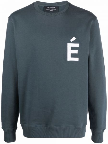 Sweatshirt aus baumwoll études blau