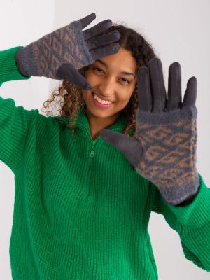 Rękawiczki Fashionhunters szare