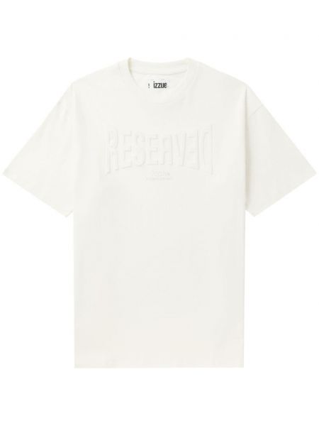 T-shirt avec imprimé slogan Izzue blanc