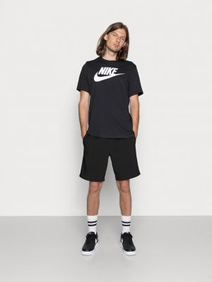 Футболка с принтом Nike черная