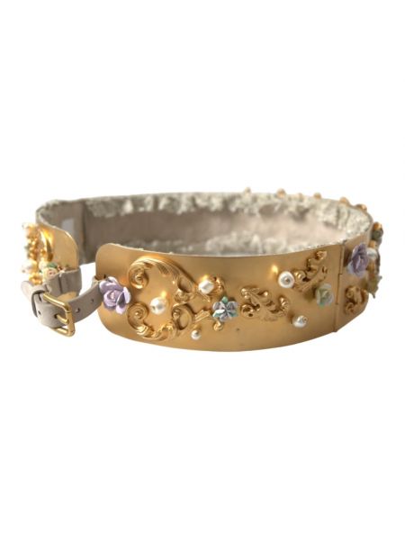 Cinturón con perlas de flores Dolce & Gabbana