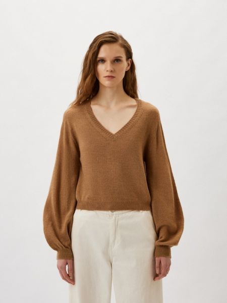 Пуловер Weekend Max Mara коричневый