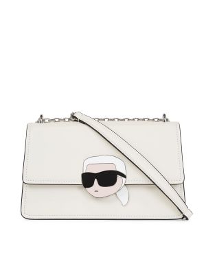 Pisemska torbica Karl Lagerfeld bela