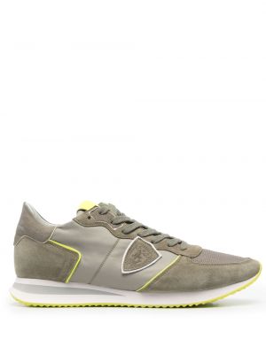 Sneakers di pelle Philippe Model Paris verde