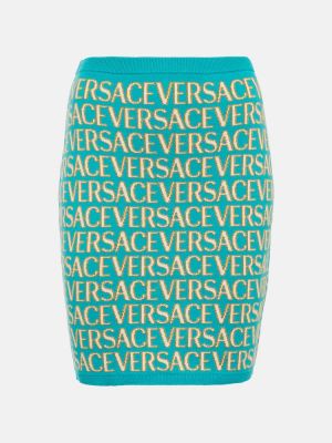 Mini falda de algodón Versace