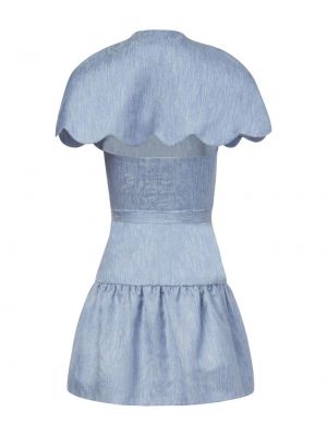 Hedvábné mini šaty Markarian modré
