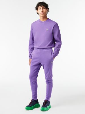 Мужские спортивные брюки узкого кроя Lacoste фиолетовый