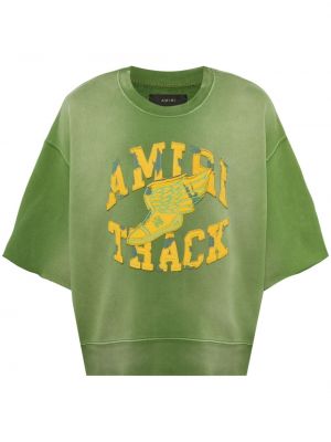 Sweatshirt mit rundem ausschnitt Amiri grün