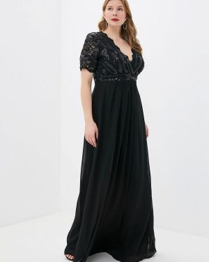 Платье Goddiva Size Plus, черное