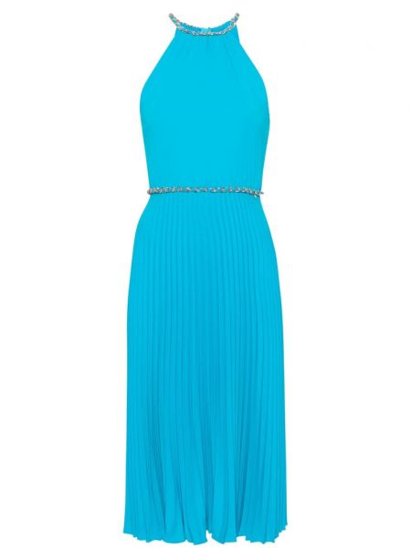 Plisované koktejlkové šaty Nissa modrá