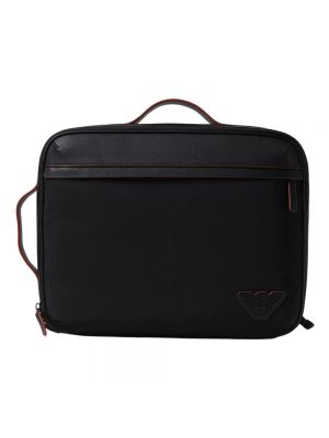 Laptoptasche mit taschen Giorgio Armani schwarz