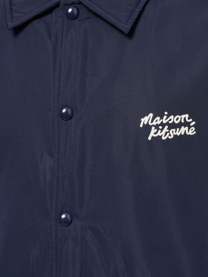 Найлоново яке Maison Kitsuné синьо