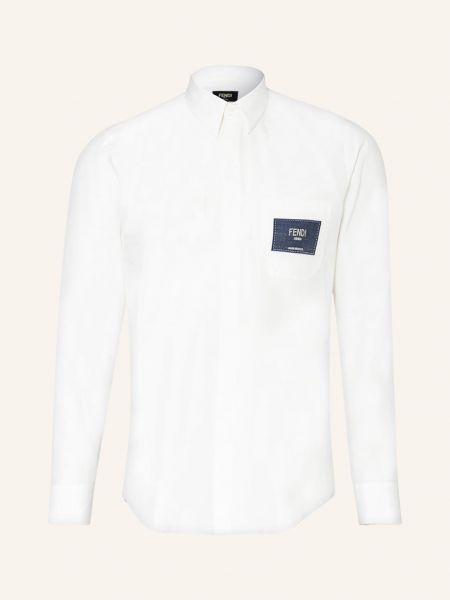 Koszula slim fit Fendi biała