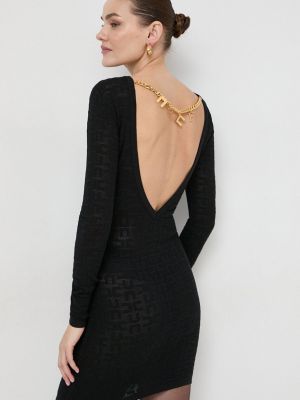 Sukienka mini dopasowana Elisabetta Franchi czarna