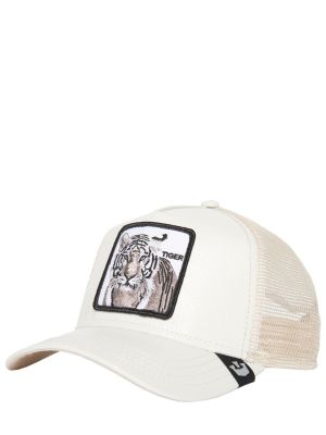 Kepurė su tigro raštu Goorin Bros balta