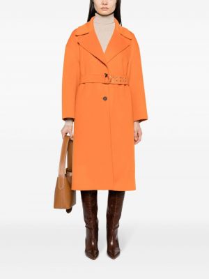 Vlněný kabát Philosophy Di Lorenzo Serafini oranžový