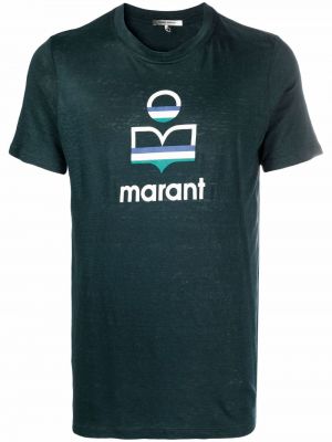 Camiseta con estampado Isabel Marant verde
