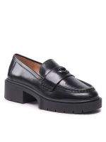 Negras loafers para mujer