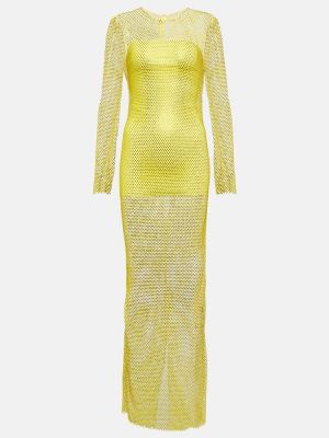 Μάξι φόρεμα Giuseppe Di Morabito κίτρινο